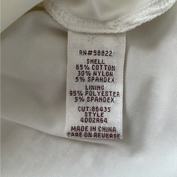 Max Studio Specialty Products White Ruffle Sleeveless Dress Size Medium - Picture 3 of 5